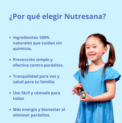 NUTRE SANA GOTAS ANTI PARASITARIAS + ENVIO GRATIS
